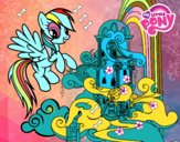 Rainbow Dash en su palacio