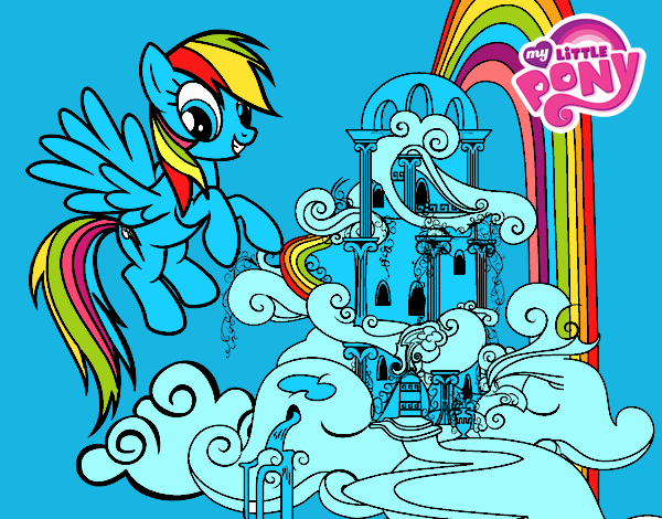 Rainbow Dash en su palacio