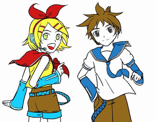 Rin y Len Kagamine Vocaloid