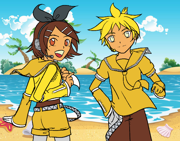 Rin y Len Kagamine Vocaloid