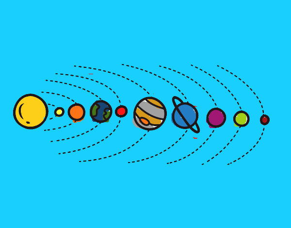 Dibujo de Sistema solar pintado por en Dibujos.net el día 12-03-23 a las  02:23:28. Imprime, pinta o colorea tus propios dibujos!