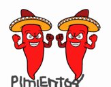 Unos pimientos mexicanos