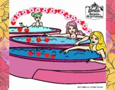 Barbie y sus amigas en el jacuzzi