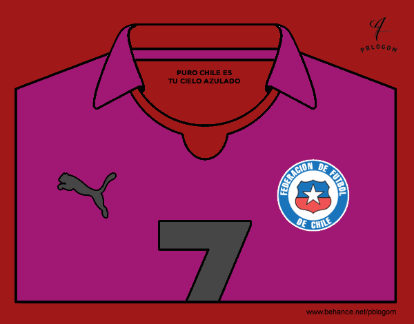 Camiseta del mundial de fútbol 2014 de Chile