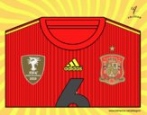 Camiseta del mundial de fútbol 2014 de España