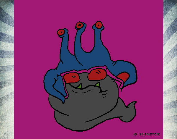 Extraterrestre con gafas