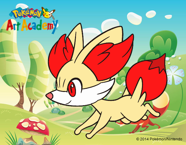 Fennekin corriendo