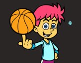 Jugador de baloncesto junior