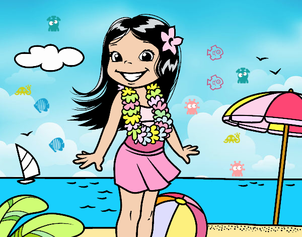 niña playera