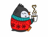 Pajarito tomando un té