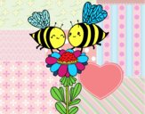 Pareja de abejas