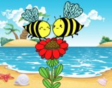 Pareja de abejas