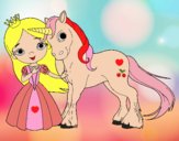 Princesa y unicornio