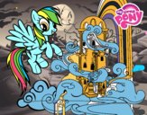 Rainbow Dash en su palacio