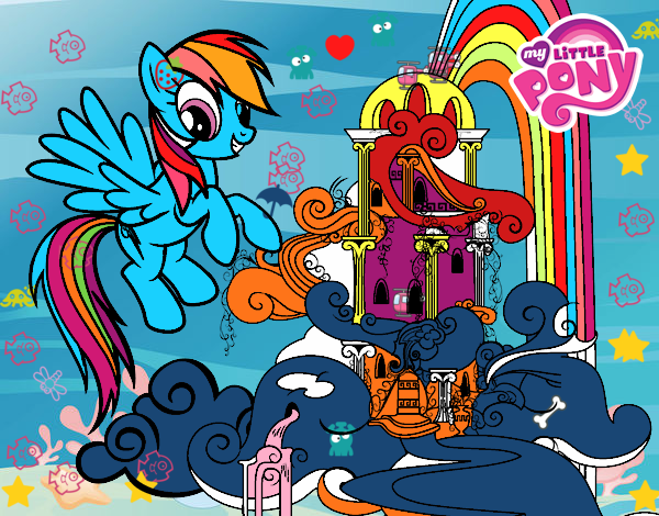 Rainbow Dash en su palacio