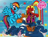 Rainbow Dash en su palacio