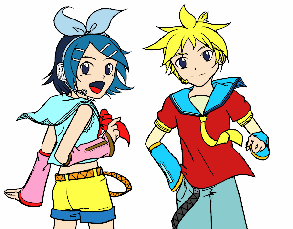 Rin y Len Kagamine Vocaloid