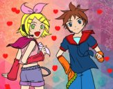 Rin y Len Kagamine Vocaloid