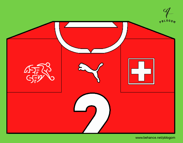 Camiseta del mundial de fútbol 2014 de Suiza