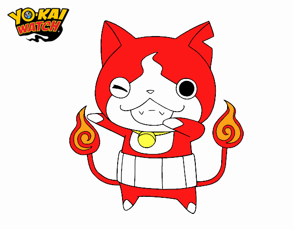 Jibanyan guiñando el ojo