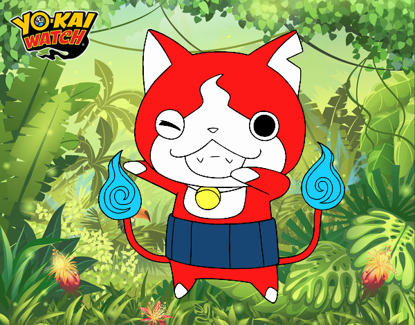 Jibanyan guiñando el ojo