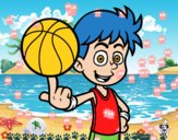 Jugador de baloncesto junior