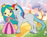 Princesa y unicornio