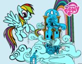 Rainbow Dash en su palacio