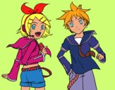 Rin y Len Kagamine Vocaloid