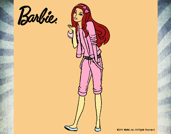 Barbie con look casual