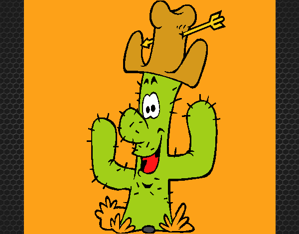 Cactus con sombrero