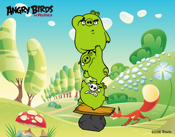 Cerdos verdes de Angry Birds