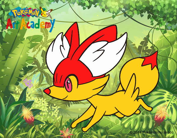 Fennekin corriendo