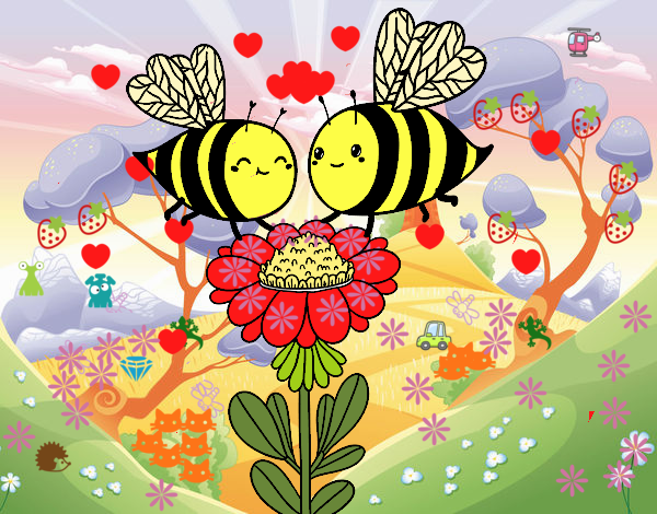 Pareja de abejas