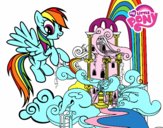 Rainbow Dash en su palacio