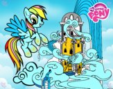 Rainbow Dash en su palacio