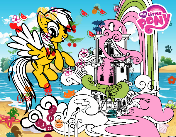 Rainbow Dash en su palacio