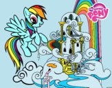 Rainbow Dash en su palacio