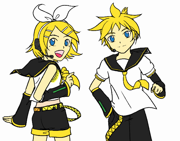 Rin y Len Kagamine Vocaloid