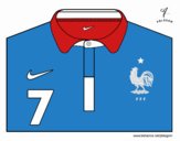 Camiseta del mundial de fútbol 2014 de Francia