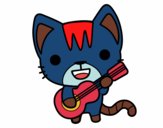 Gato guitarrista