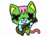 Gato guitarrista