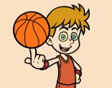 Jugador de baloncesto junior