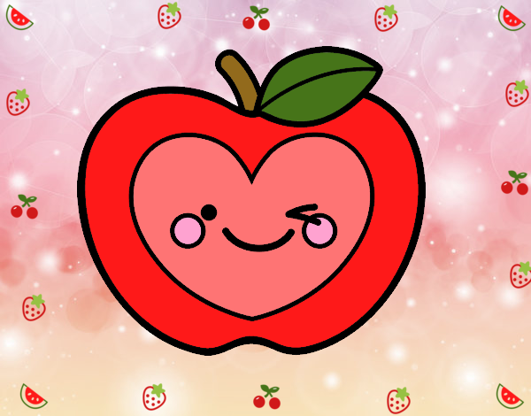 Manzana corazón