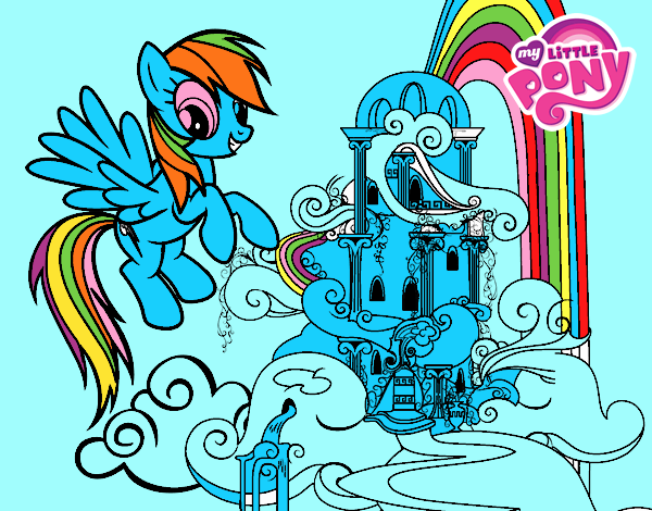 Rainbow Dash en su palacio