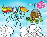 Rainbow Dash y la tortuga tanque