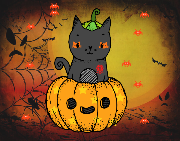 gato de halloween