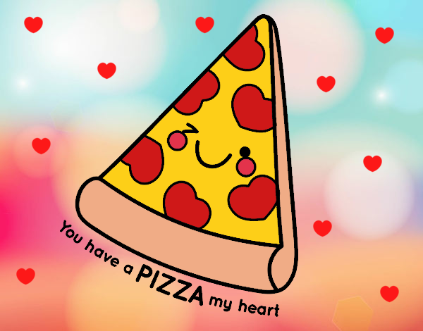 pizza de enamorados