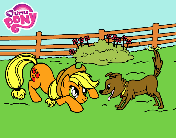 Applejack y Winona