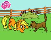 Applejack y Winona